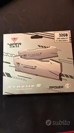 RAM Patriot Viper RGB 32GB DDR5 6000 CL30 Grigie