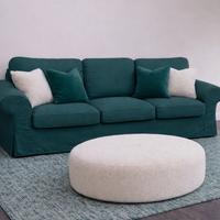 Divano 3 Posti EKTORP (IKEA) col. Verde Petrolio