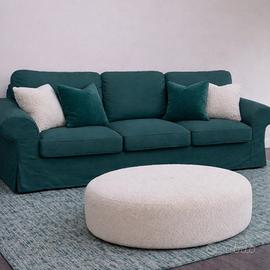 Divano 3 Posti EKTORP (IKEA) col. Verde Petrolio