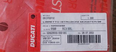 Libretto uso e manutenzione Ducati Monster  