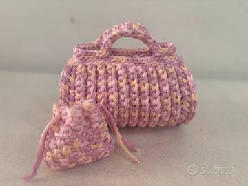 Borsa e porta monete all’uncinetto