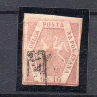 AV - NAPOLI , 10 grana I tav n. 10 usato. Piega