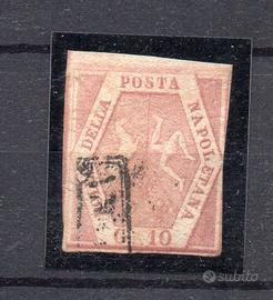 AV - NAPOLI , 10 grana I tav n. 10 usato. Piega