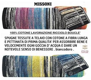 Set 4 spugne Missoni : 2 asciugamano + 2 ospiti