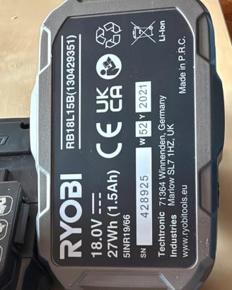 Ryobi batterie