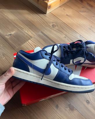 nike air jordan 1 low donna viola e bianche