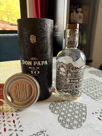 Don papa bottiglia vuota