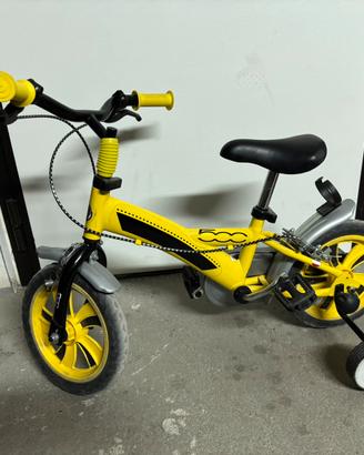 Bicicletta con rotelle