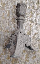 antico candeliere in bronzo