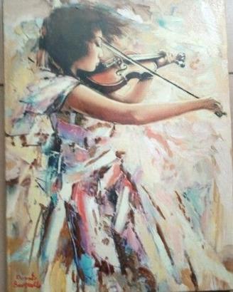 DIPINTO OLIO SU TELA  40 X 30 X 2