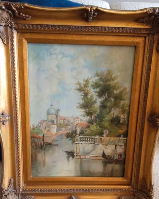 Dipinti ad olio incorniciati