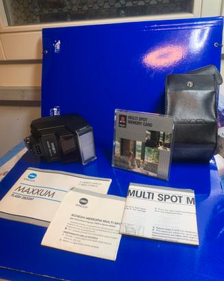 Minolta flash 2800 + scheda memoria multispot