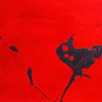 quadro moderno astratto "gatto nero"