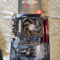Componenti pc RYZEN 5600X + MB + RAM + SSD 500gb