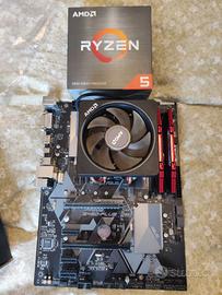 Componenti pc RYZEN 5600X + MB + RAM + SSD 500gb