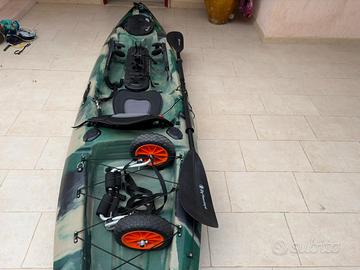 PRESTIGE 363 Fishing Bull Kayak completo di carrel