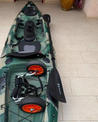 PRESTIGE 363 Fishing Bull Kayak completo di carrel