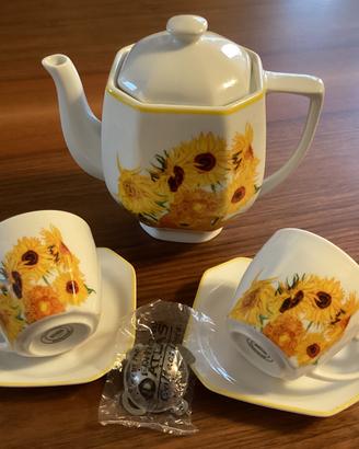 Set teiera e tazze Girasoli_Nuova