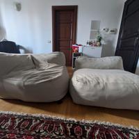 Divano angolare tortora due posti