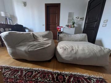 Divano angolare tortora due posti