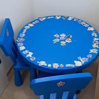 Tavolo per bambini e 2 sedie Mammut Ikea