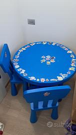 Tavolo per bambini e 2 sedie Mammut Ikea