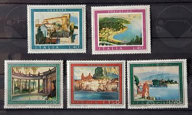 ITALIA francobolli serie: TURISMO 1974-1991
