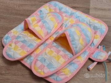 Ciabatte da viaggio/ casa in cotone e raso 