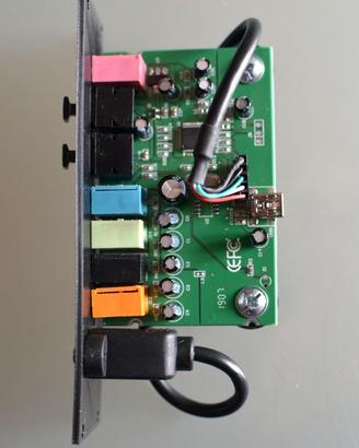 Scheda audio 5.1 USB per modulare Eurorack