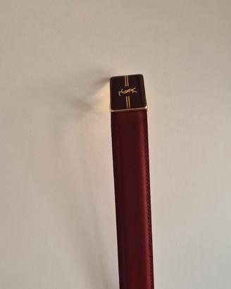 Cintura Yves Saint Laurent YSL Vintage Bordeaux 95