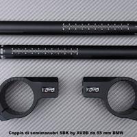 Coppia di semimanubri SBK by AVDB da 55 mm BMW