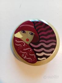 Spilla Vintage Art  d'eco " Flapper Girl" M. R. 