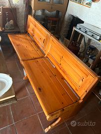 Panca, cassa pancain legno