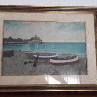 Quadro castello conti raggio genova cornegliano