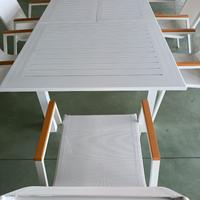 COMPLETO IN ALLUMINIO BIANCO.