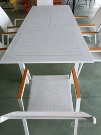 COMPLETO IN ALLUMINIO BIANCO.