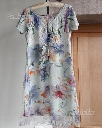 Vestito nuovo fantasia fiori tg s rené derhy