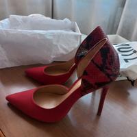 scarpe  rosse numero 37 tacco alto  