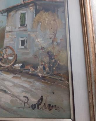 🎨 Quadro Boldrini - Paesaggio Rurale - 30x40  🖼️