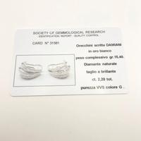 Orecchini oro 18KT diamanti ct 2.20 VVS G. DAMIANI