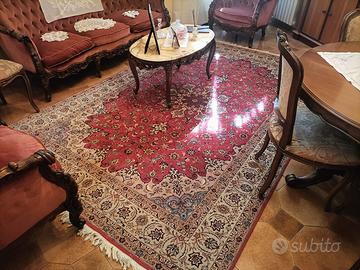 Tappeto Tabriz misto seta
