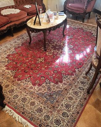 Tappeto Tabriz misto seta