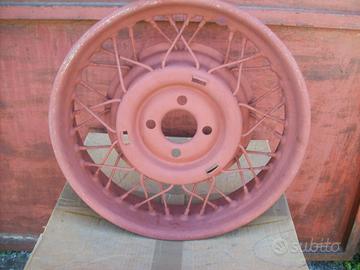 N. 2 cerchi ruota a raggi Fiat 508 Balilla spider 