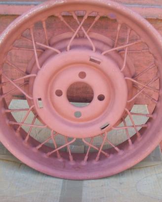 N. 2 cerchi ruota a raggi Fiat 508 Balilla spider 