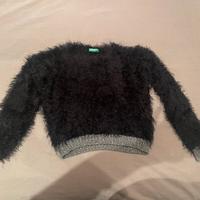 Maglione nero bambina 8/9 anni 134 cm