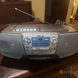 sony cfd v7 stereo portatile cd mangiacassette 