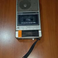 REGISTRATORE MUSICASSETTA PORTATILE VINTAGE ANNI70