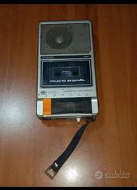 REGISTRATORE MUSICASSETTA PORTATILE VINTAGE ANNI70