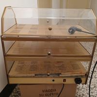 Vetrinetta vintage da bar per riscaldare cornetti