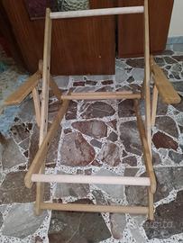 poltrona sedia  a sdraio